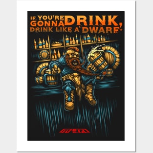 Drink Like A Dwarf - Maegi Posters and Art